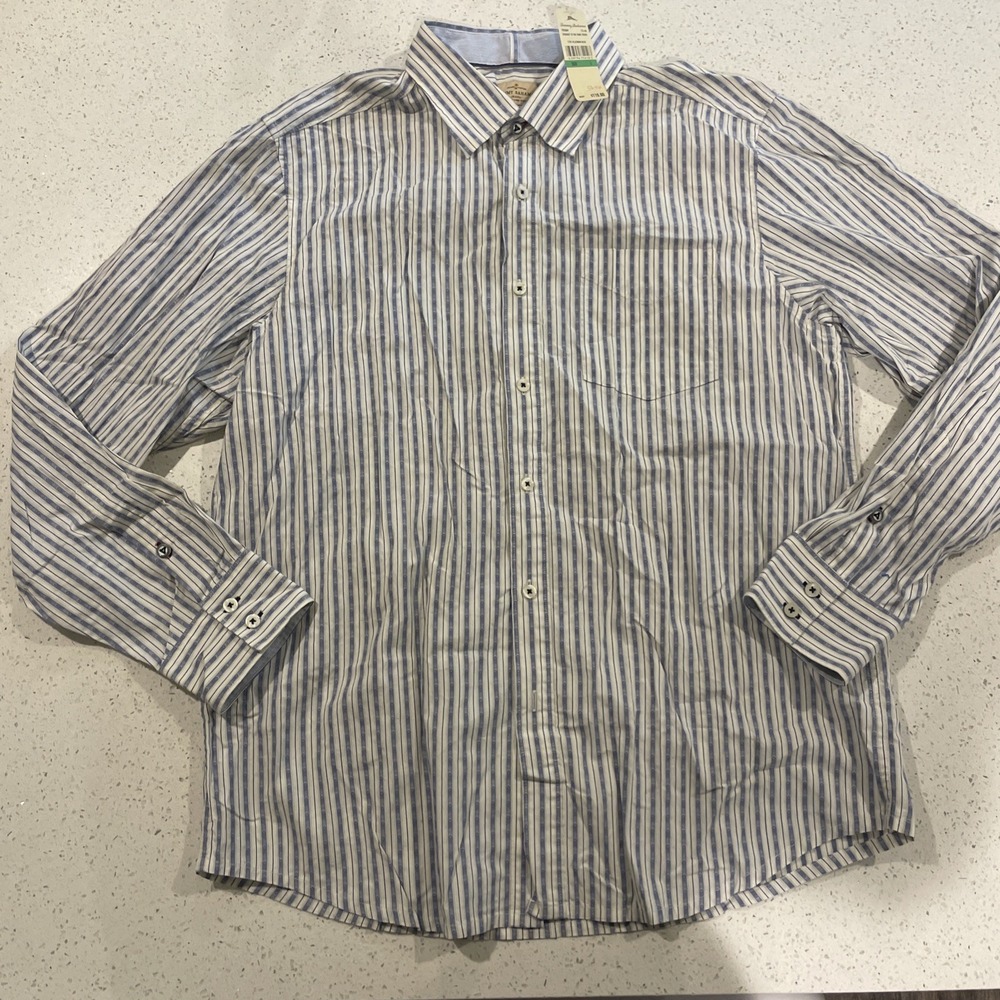 NWT Tommy Bahama Jeans Multicolor Long Sleeve Button Up Shirt - Men's Large